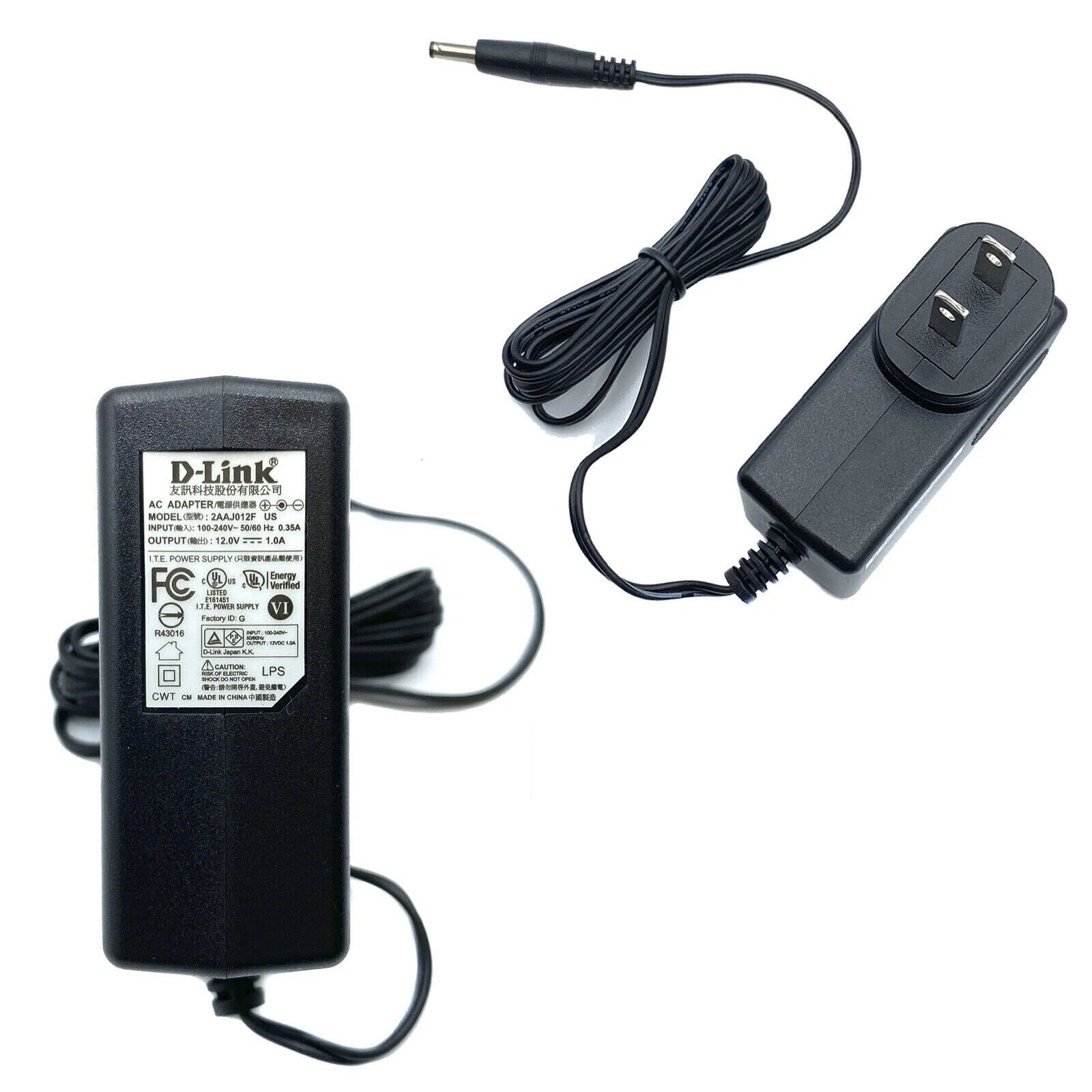 New Genuine D-Link 2AAJ012F US AC Power Supply Wall Adapter 12V 1A OEM
