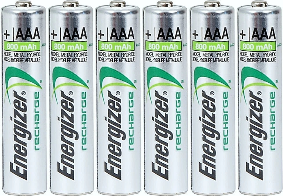 Energizer AAA Rechargeable NiMH Battery 800 mAh 1.2V 12 Pack