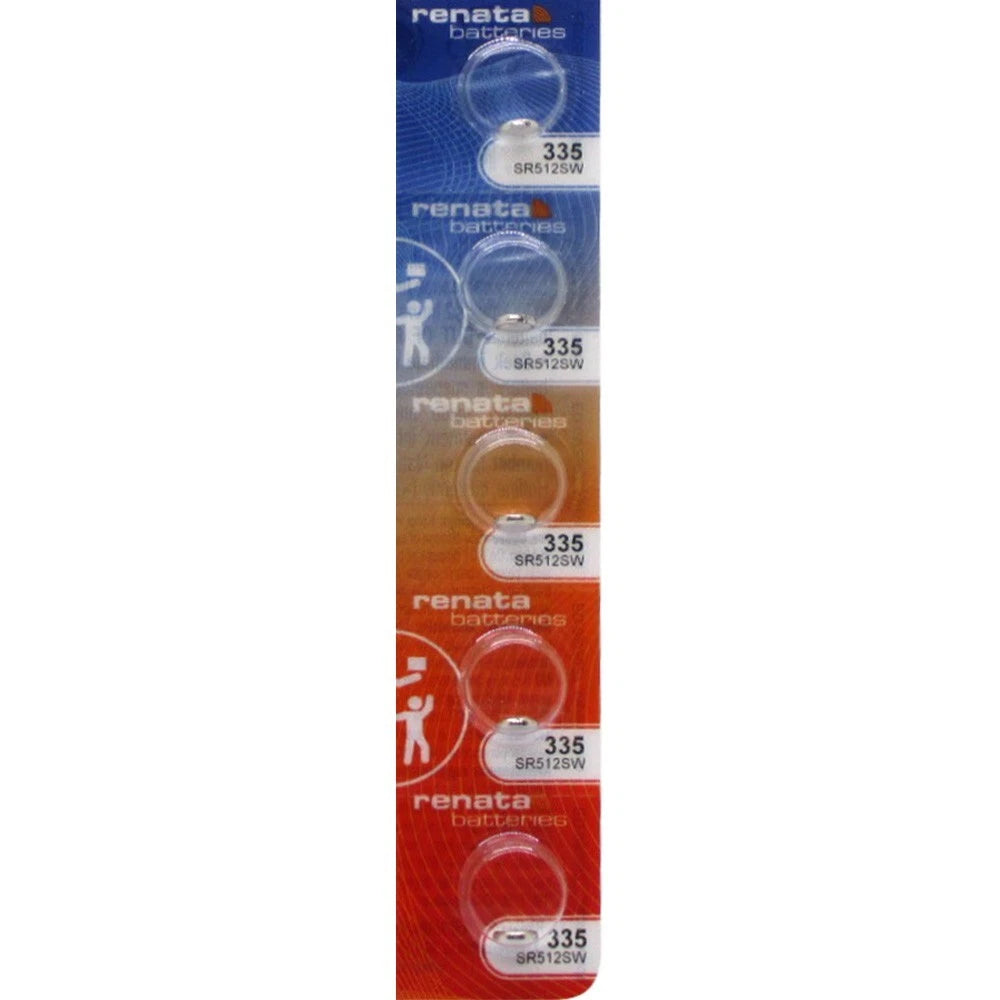 Button Cell Type 335 Battery Renata 5 Pcs