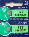 MURATA / SONY 377 SR626SW (2 piece) SR626 V377 Watch Battery US seller
