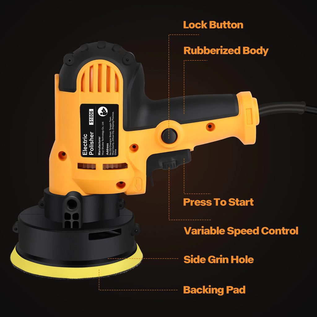 1000W Polisher 4" - 5" Mini Car Detailing Buffer & Sander Machine Kits