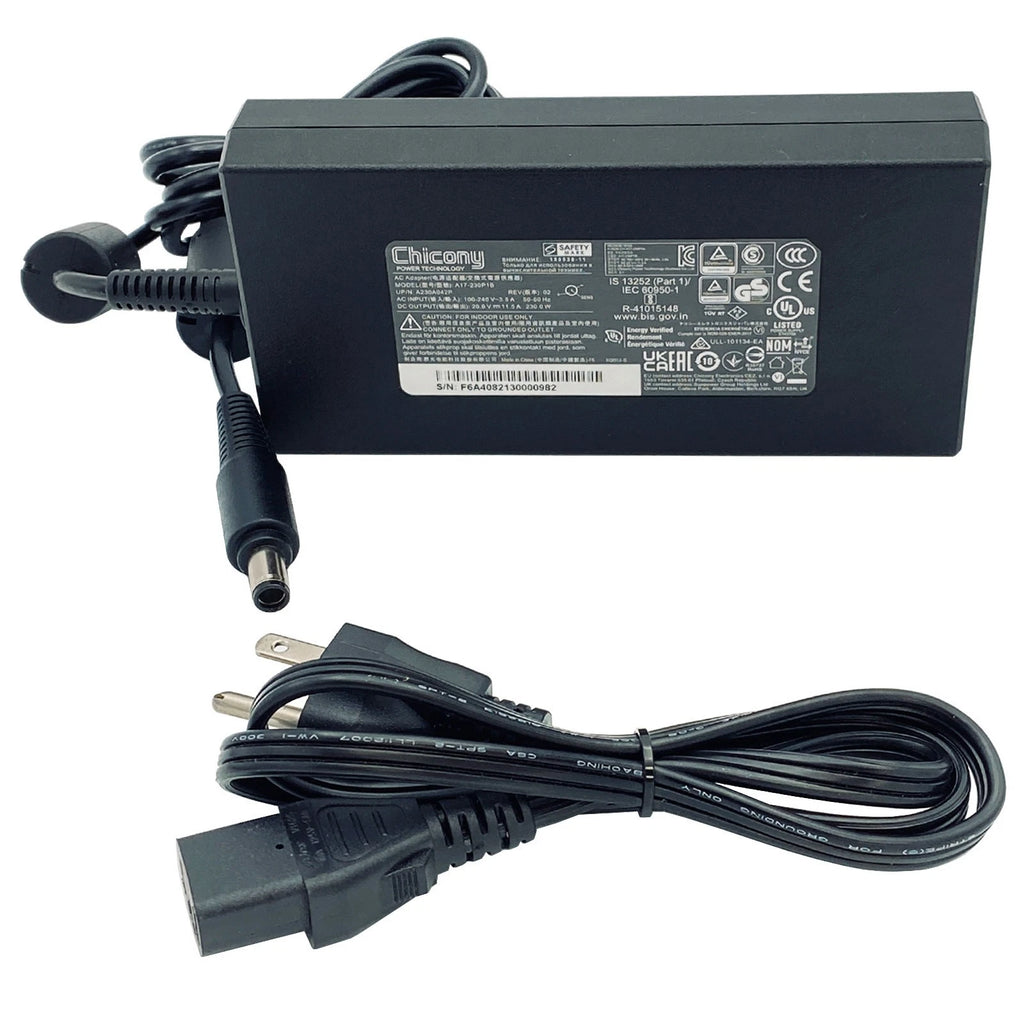 NEW Genuine 230W Chicony AC Adapter A17-230P1B Power Supply 20V 11.5A Charger