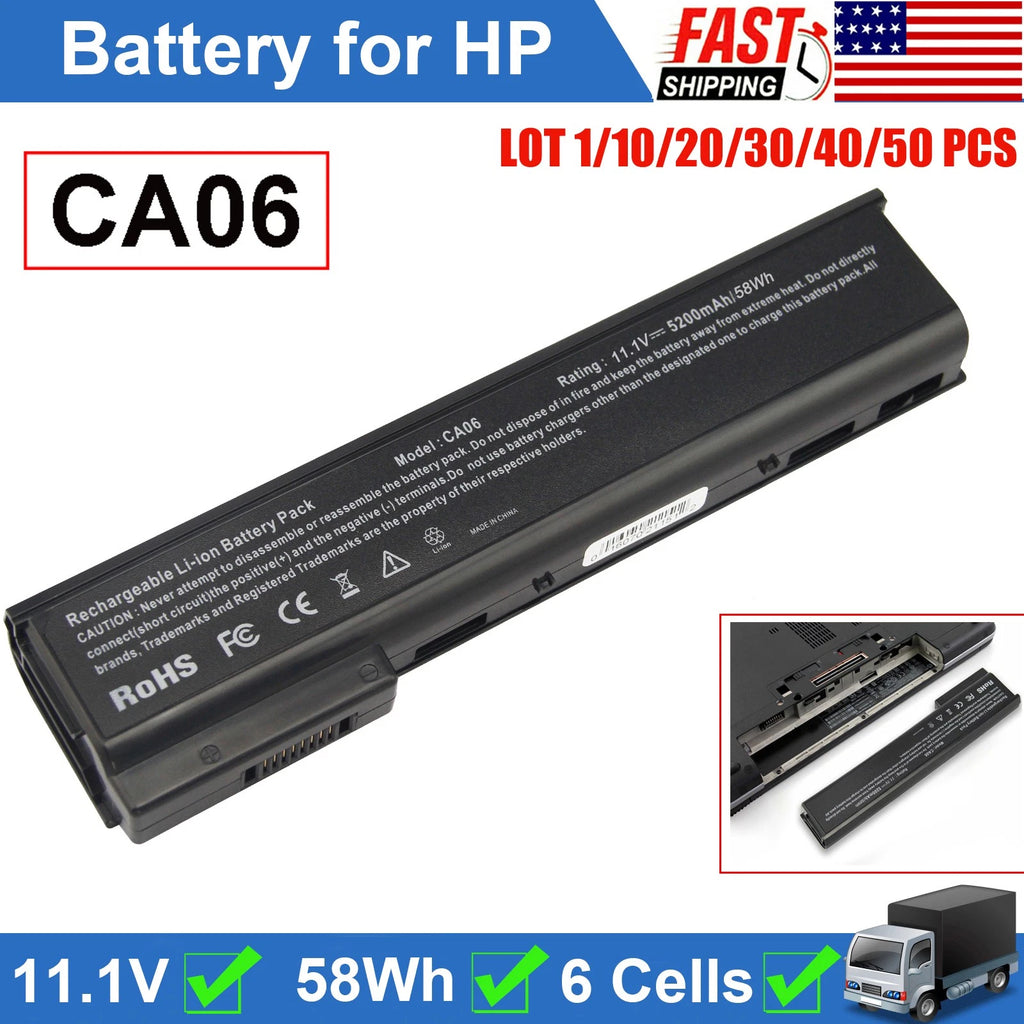 ?LOT CA06XL Battery for HP ProBook 640 645 650 655 G0 G1 718755-001 HSTNN-IB4W