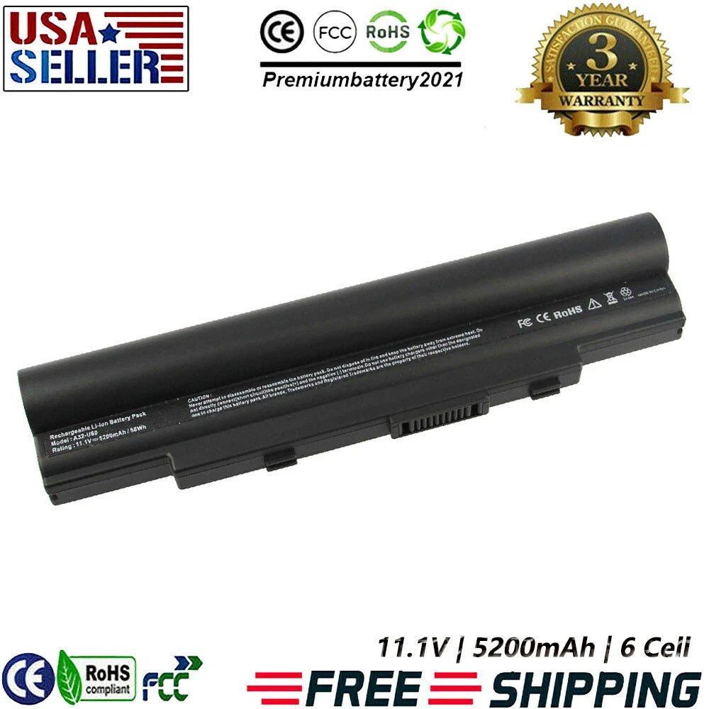 A32-U80 Battery for Asus U20A-B2 U50A U50F U50V U80A U81A U80V A31-U80 A32-U20