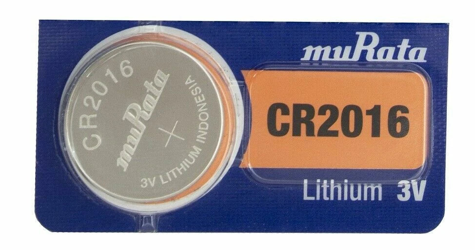 Murata CR2016 Battery 3V Lithium Coin Cell (1 Count) - Replaces Sony CR2016