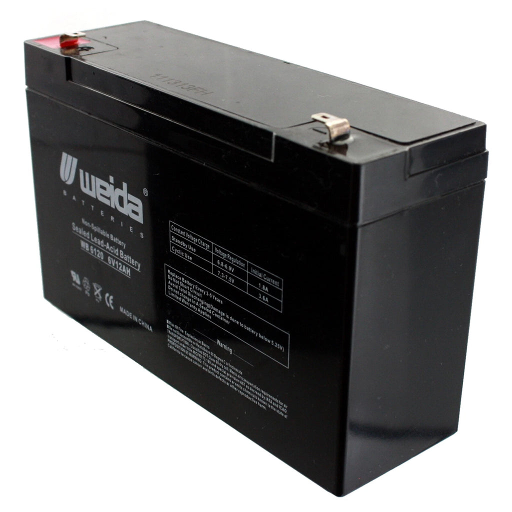 NEW 2pc 6V 12Ah SLA Battery WB6120F1 For UB6120, WKA6-12F, PS6100