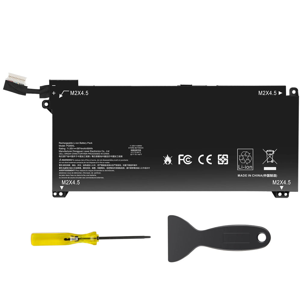 NEW PG06XL Laptop Battery For HP Omen 15-DH 15T-DH000 HSTNN-DB9F L48497-005 69Wh
