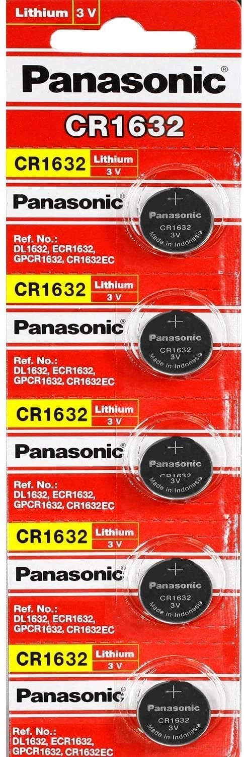 10 Pack - Panasonic Battery - Cr1632 3v 3 Volt Lithium Coin Size Battery