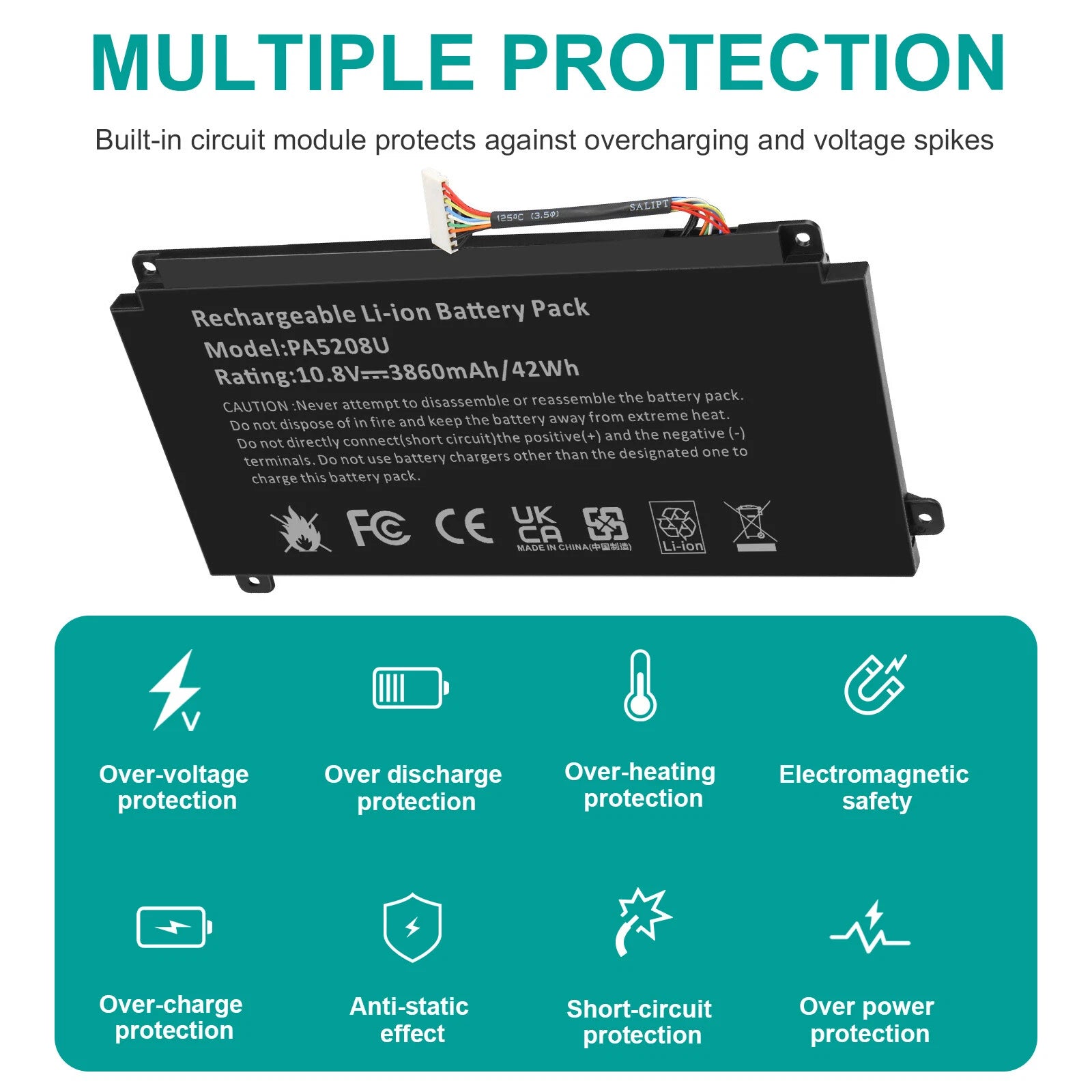 PA5208U-1BRS Battery for Toshiba Satellite E45w L55W P55w P50W P55W CB35-B