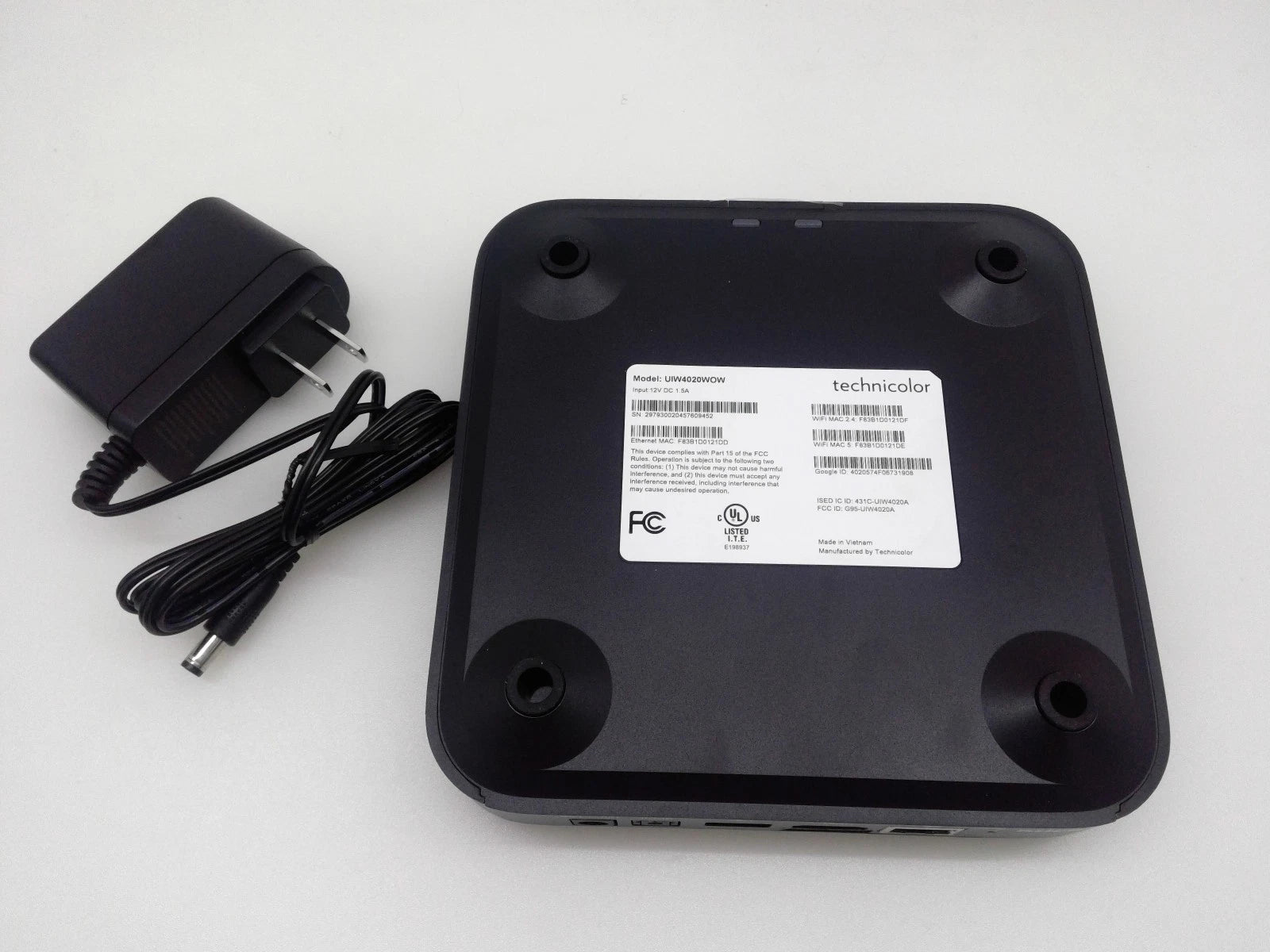 New Technicolor UIW4020WOGW WOW Set-Top Box W/ Ac Adapter