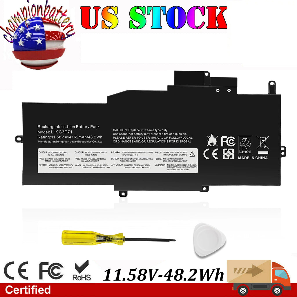 L19C3P71 L19M3P72 L19M3P73 Laptop Battery for Lenovo ThinkPad X1 Nano Gen 1st