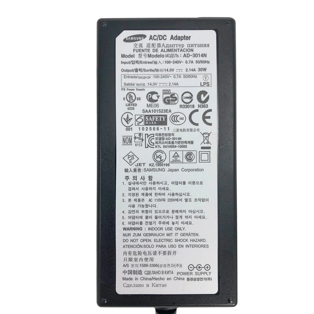 NEW Original Samsung AD-3014N AC Adapter 14V 2.14A 30W Power Supply OEM