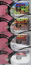4 Pk 337 Maxell Silver Oxide Watch / Electronic Batteries Made In Japan