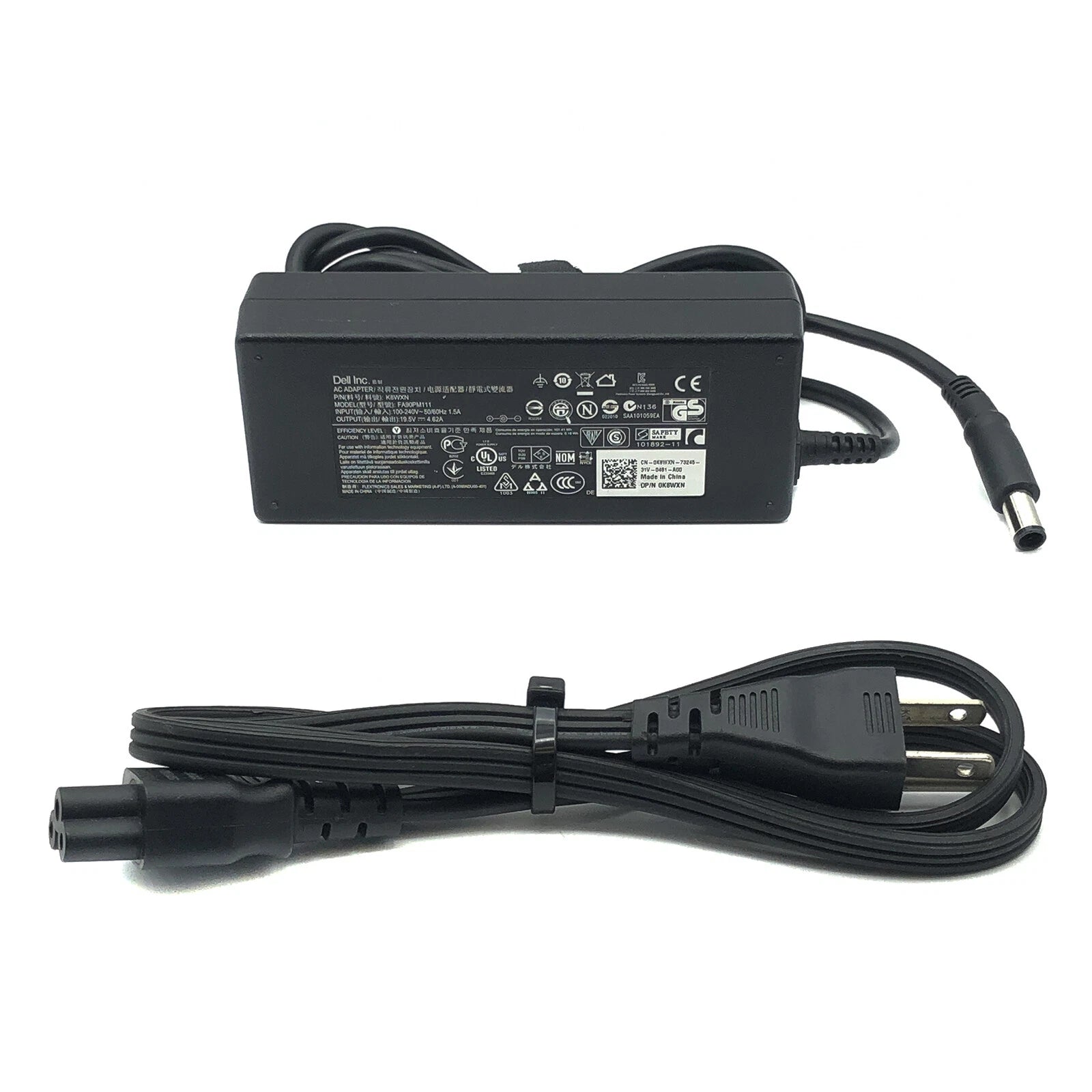 NEW OEM Dell 90W AC Adapter 19.5V 4.62A Power Supply PA-10 Laptop Charger