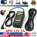 12V 5A AC DC Power Supply 5 Amp 12 Volt Adapter Charger LCD Screen 5.5mm * 2.5mm