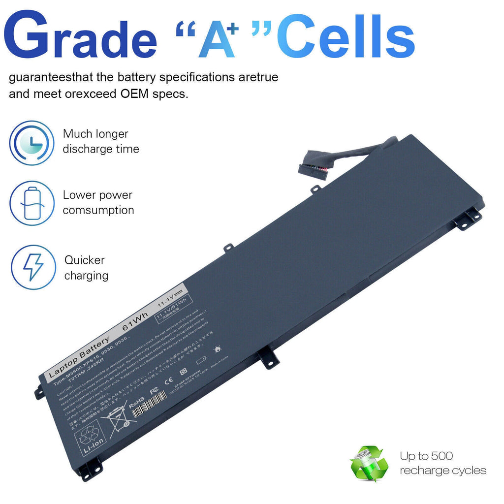TOTRM Battery For Dell XPS 15 9530 9535 Precision M3800 245RR H76MV 7D1WJ T0TRM