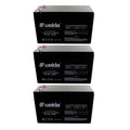 NEW 3pc 12V 8Ah SLA Battery WB1280F2 For UB1280, D5779, WKA12-8F