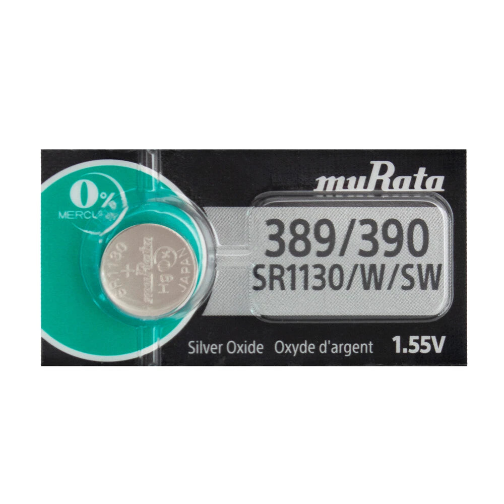 Murata 390 Silver Oxide Watch Battery 1 Pk, Replaces Sony