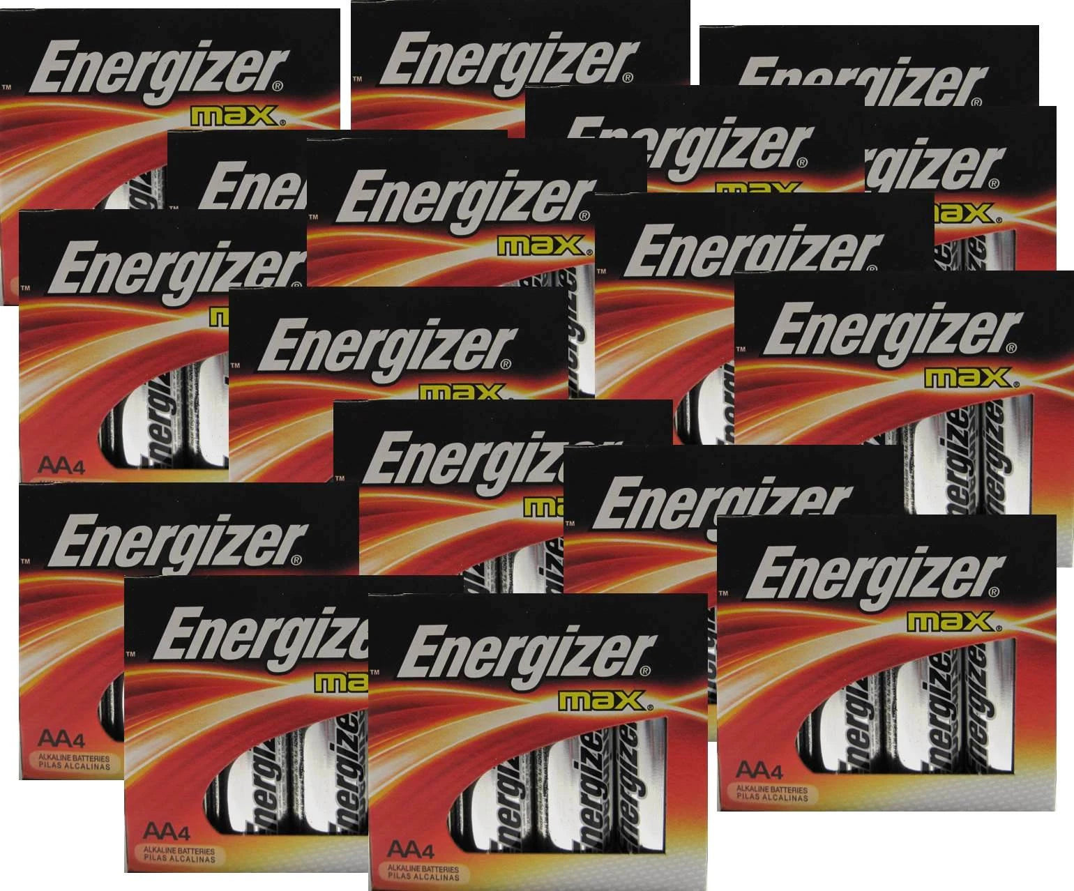 100 AA Energizer Max E91 Alkaline Batteries Factory Fresh Exp. 2027