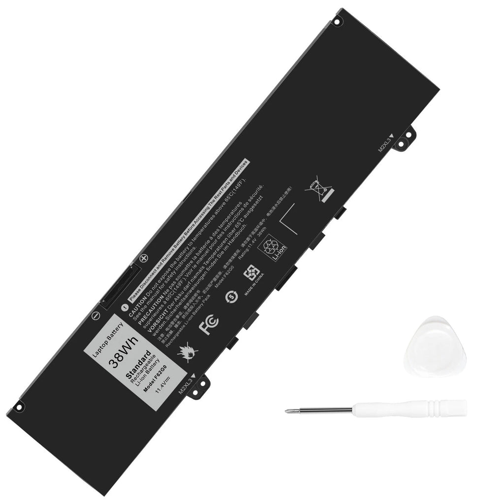??LOT F62G0 Battery For Dell 5370 7380 7386 7373 Vostro 5370-D1505G 11.4V-38Wh