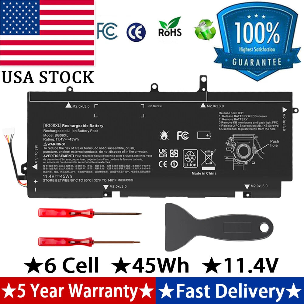 Battery BG06XL For HP EliteBook Folio 1040 G3 Series HSTNN-IB6Z 804175-181 45Wh
