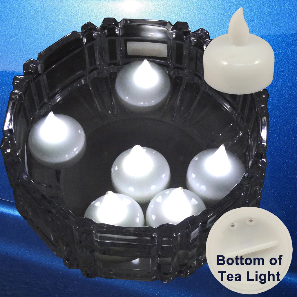 36 Flameless Floating LED tealight Candle Battery operated WHITE tea lights