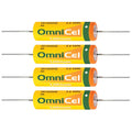 4pc OmniCel ER14505HD 3.6V Sz AA Lithium Battery Axial Pins Tracking Backup AMR