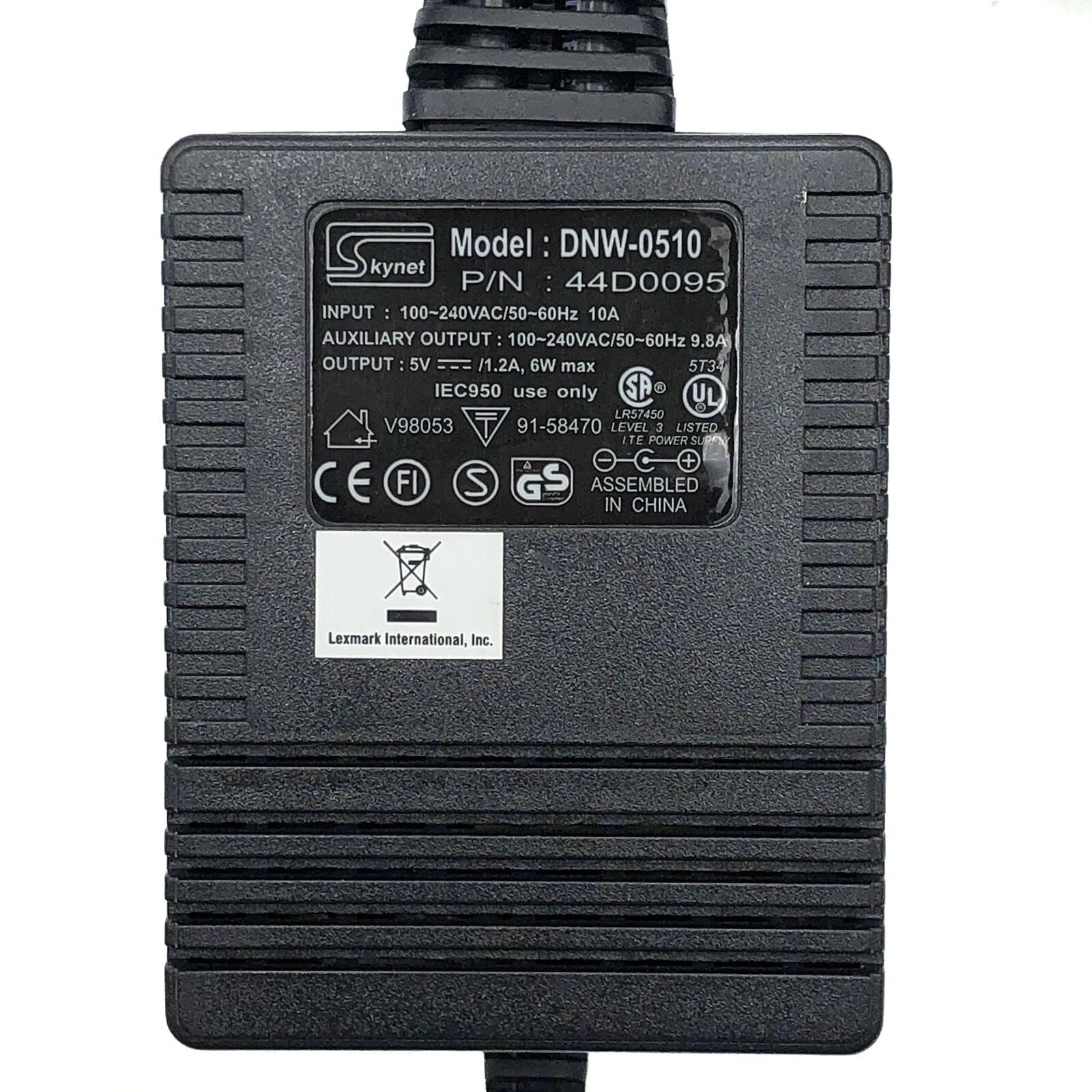 New Genuine Skynet DNW-0510 44D0095 Power Supply Adapter 5V 1.2A OEM