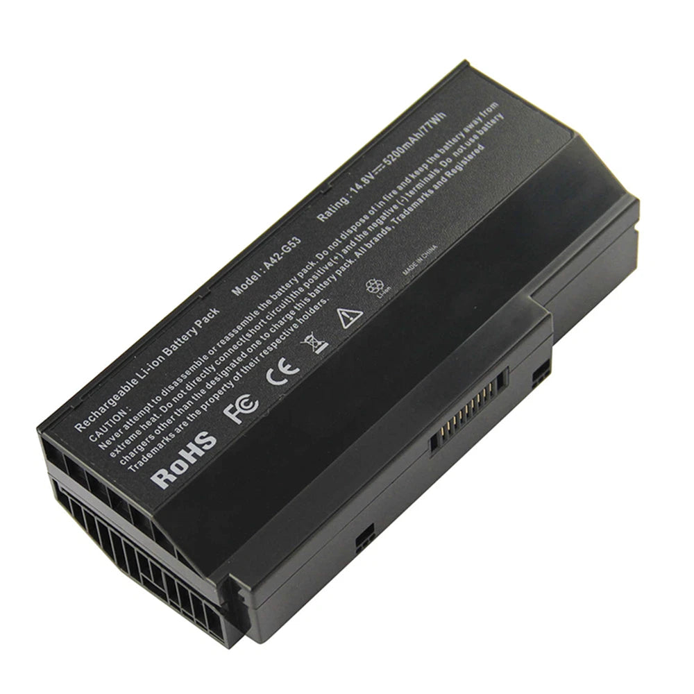 Laptop Battery For ASUS G73 G73S G73J G73JW G73JH G73SW A42-G73 8 Cells 5200mAh