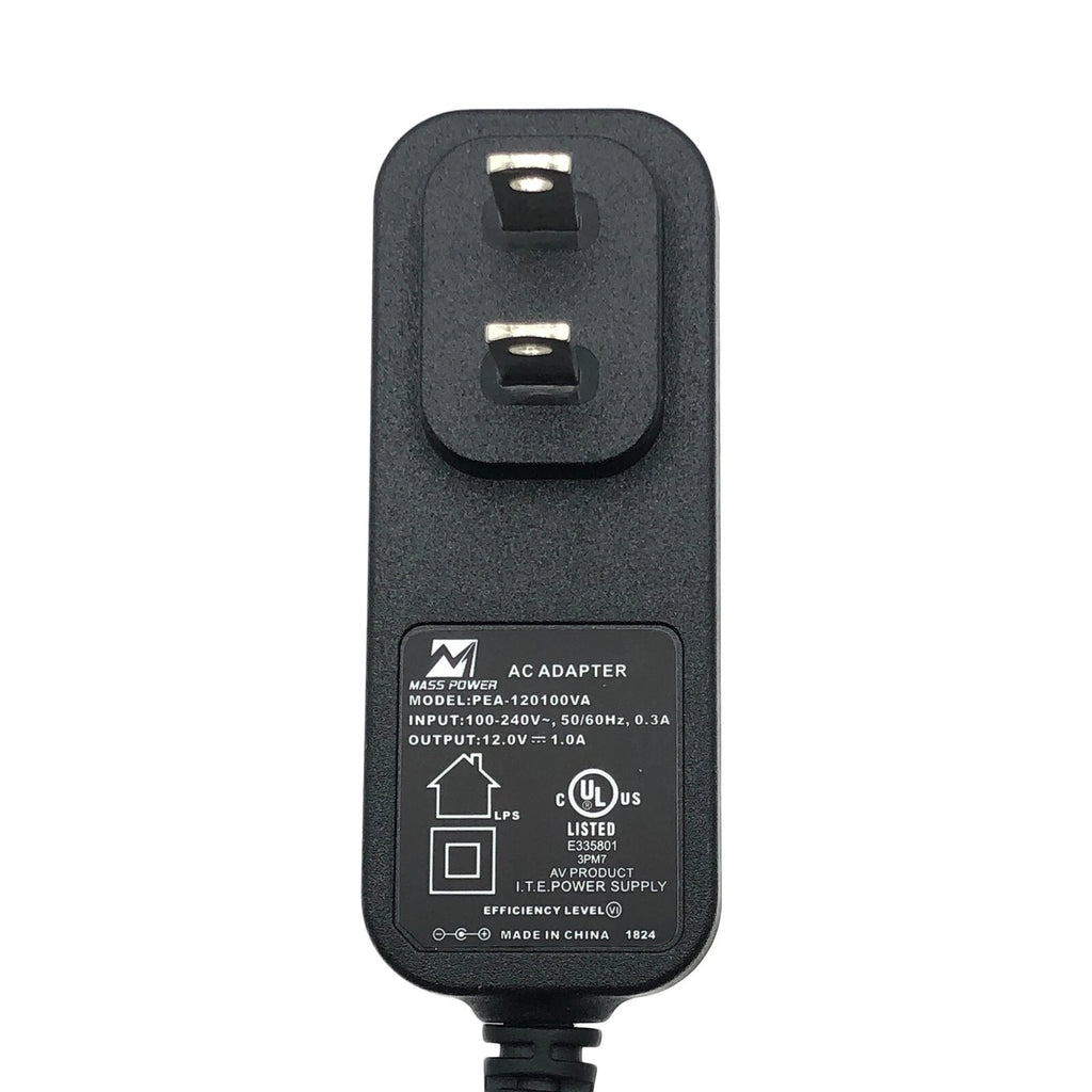 NEW OEM Mass Power WEF1200100A1BA 12V 1A AC/DC Adapter Power Supply 5.5x2.0 mm