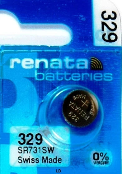 329 RENATA SR731SW (10 piece) SR731 WATCH BATTERIES New Authorized Seller