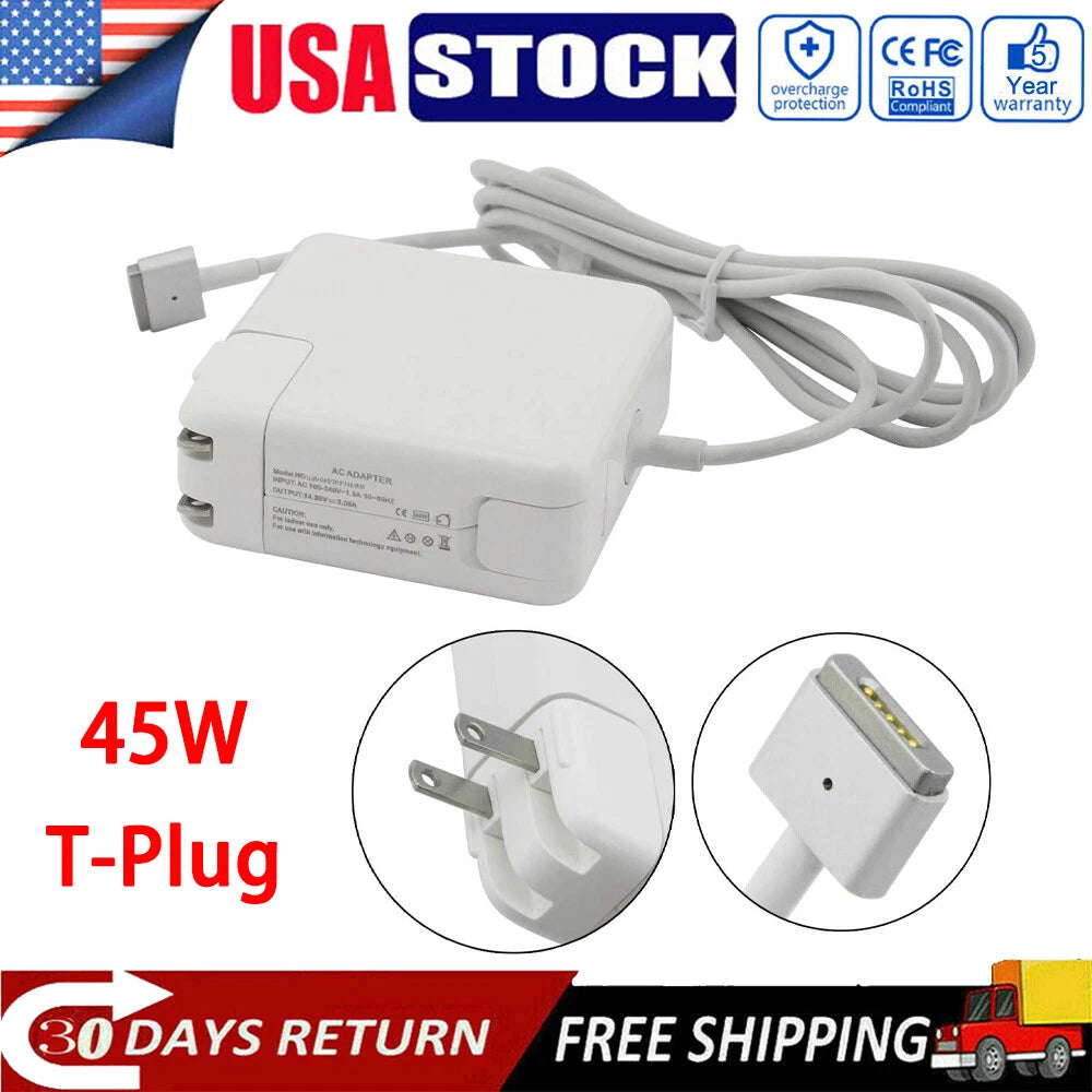 45W Power AC Adapter Charger For MacBook Air 11" 13" inch 2016 2017 A1465 A1466