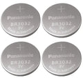 4 PANASONIC BR3032 3v Lithium Batteries Replaces DL3032 CR3032- USA SELLER