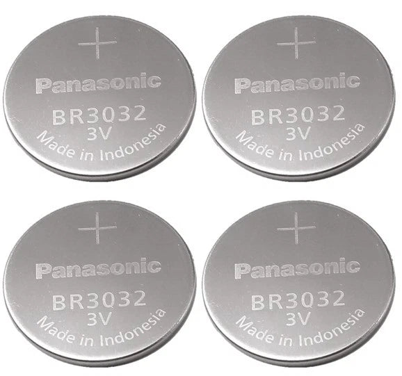 4 PANASONIC BR3032 3v Lithium Batteries Replaces DL3032 CR3032- USA SELLER