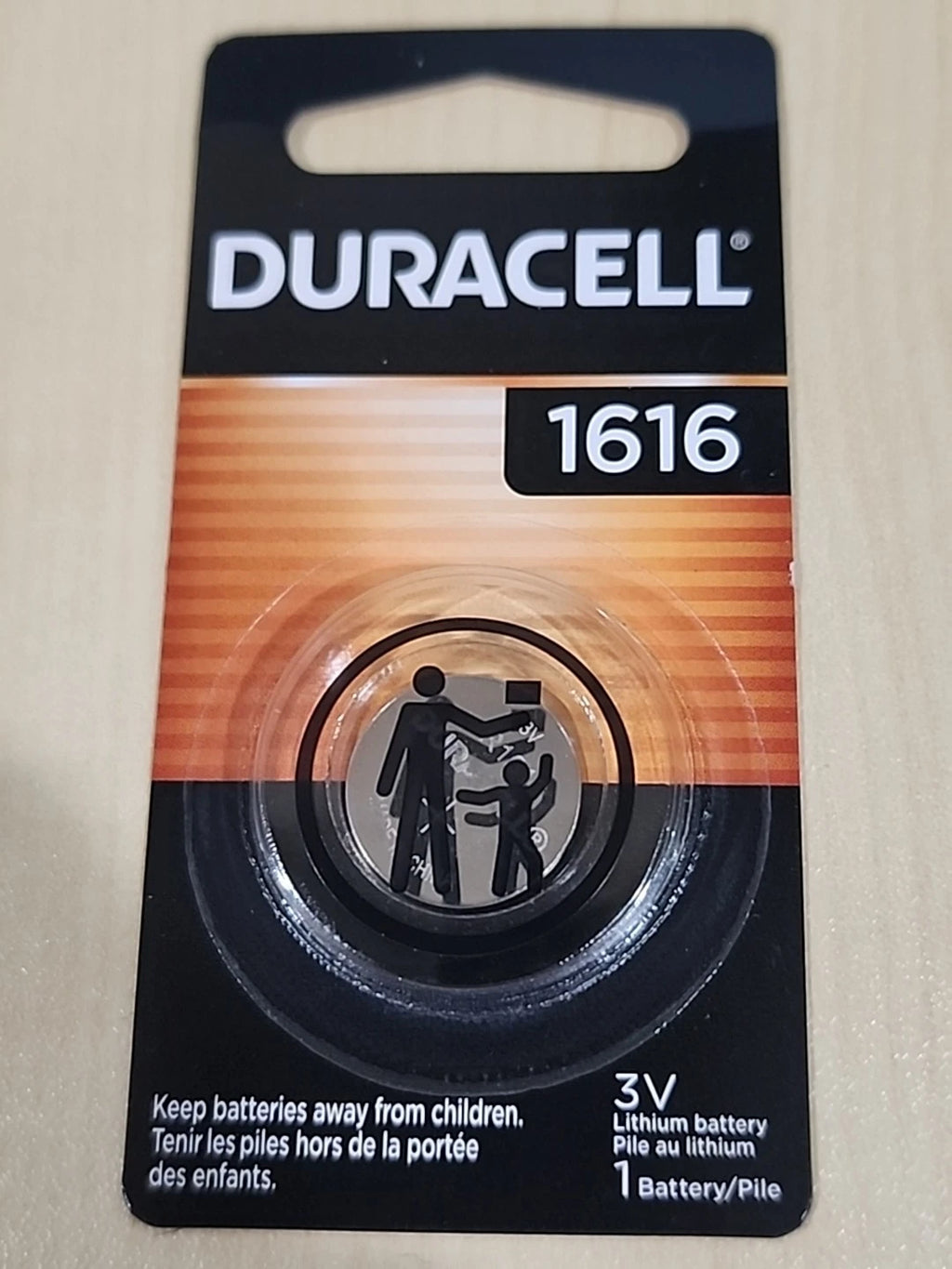 1 pc DURACELL CR1616 3v LITHIUM BATTERY CR 1616 CMOS KEY FOBS Exp 04/2035