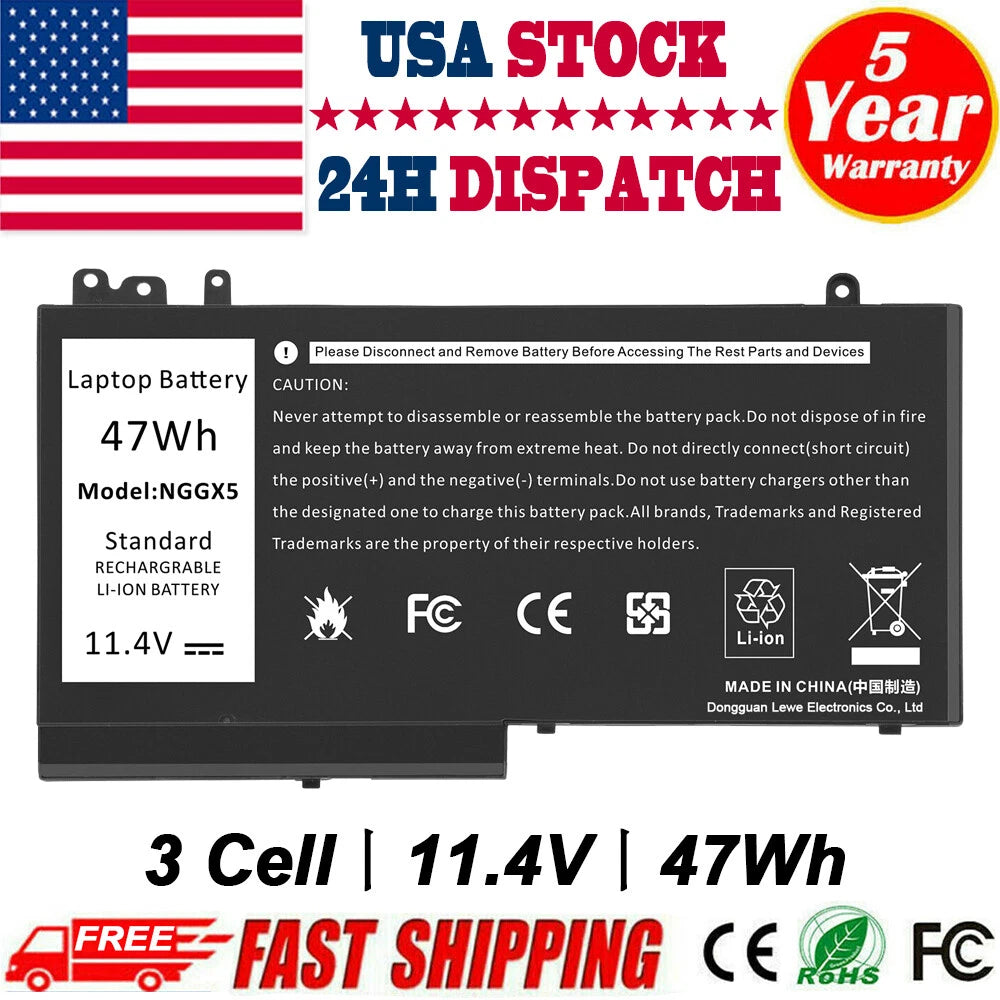 NGGX5 Battery for Dell Latitude E5570 E5270 E5470 JY8D6 0JY8D6 954DF RDRH9 M3510