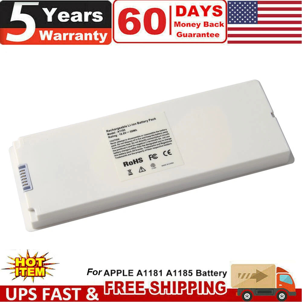 Replacement Battery A1185 For Apple MacBook 13" A1181 MA561 MA566(2006 -2009)