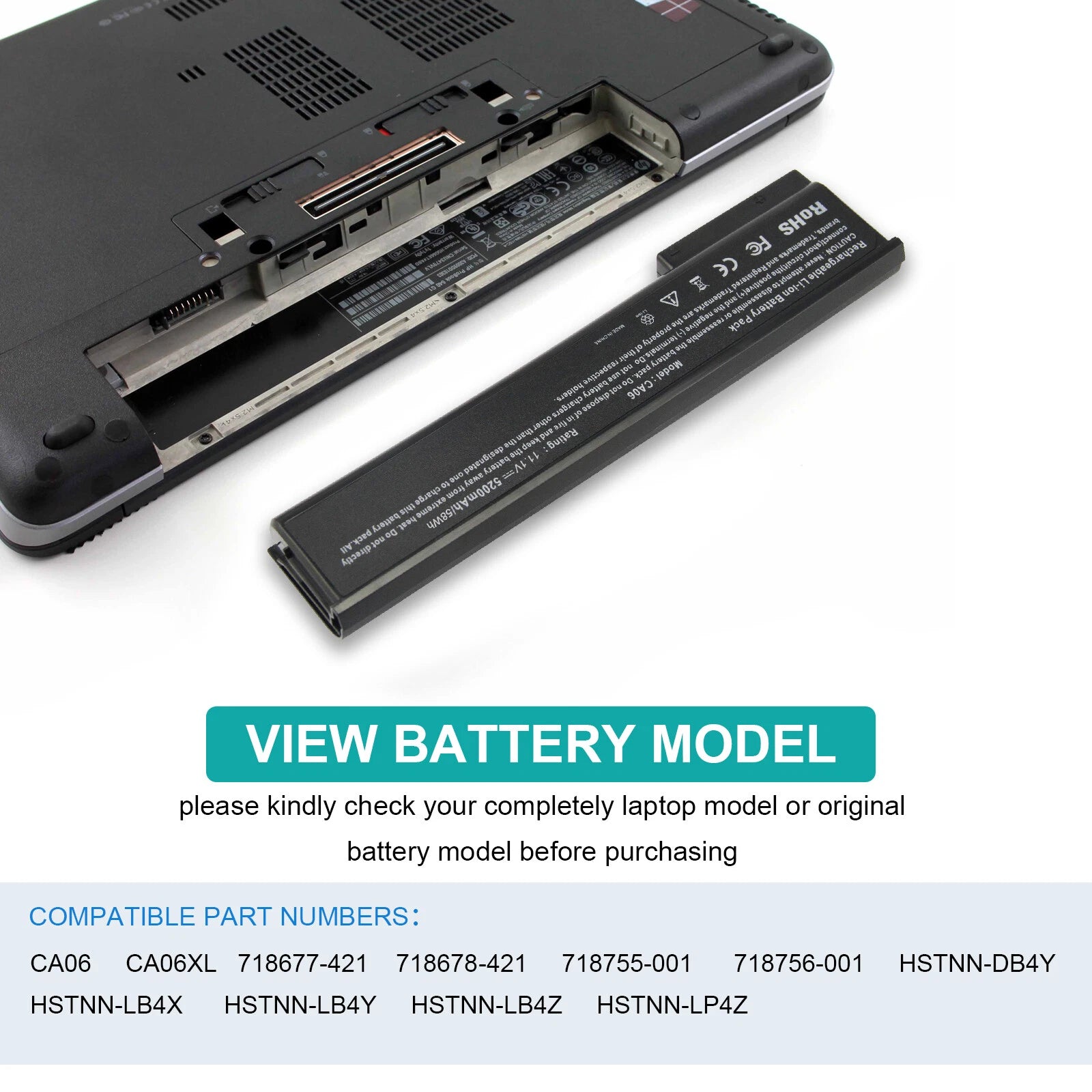 Lot CA06XL 718755-001 Battery for HP ProBook 640 645 650 655 G0 G1 HSTNN-DB4Y US