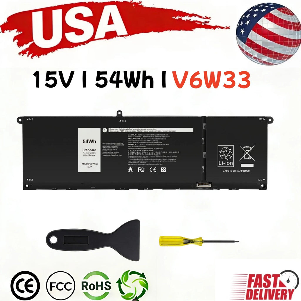 ?V6W33 Battery For Dell Inspiron 3510 5310 5410 5510 Latitude 3320 3420 3520