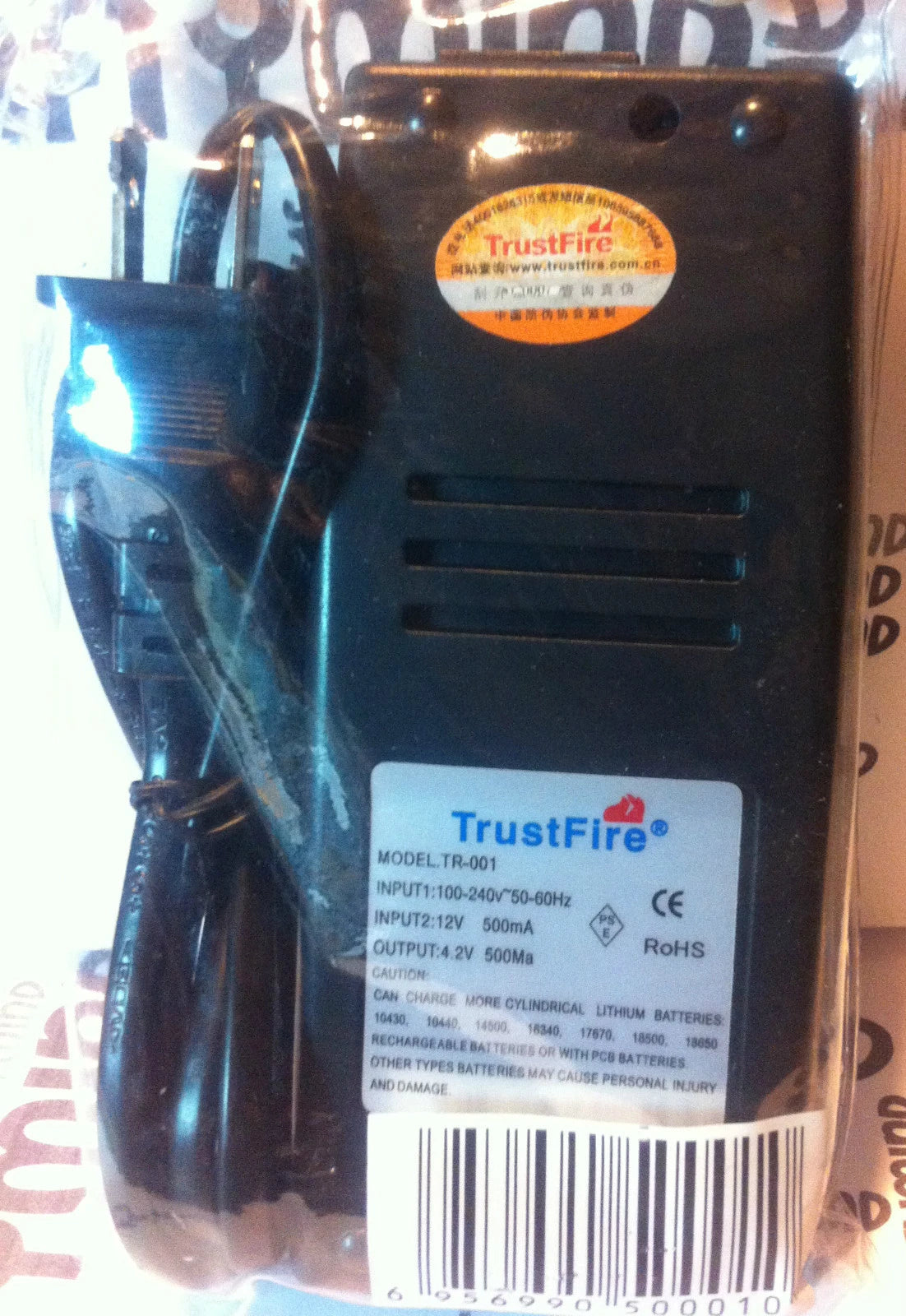 Brand New TF TR-001 Dual Battery Charger 18650, 18500, 18350,17670, 16340