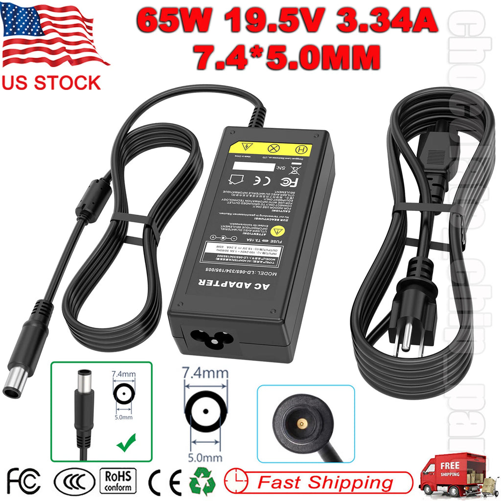 For DELL 65W PA-12 Latitude 6TM1C AC Adapter LA65NS2-01 CHARGER 7.4mm BIG TIP