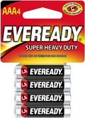 Eveready Super Heavy Duty Batteries, AAA, 4-Count