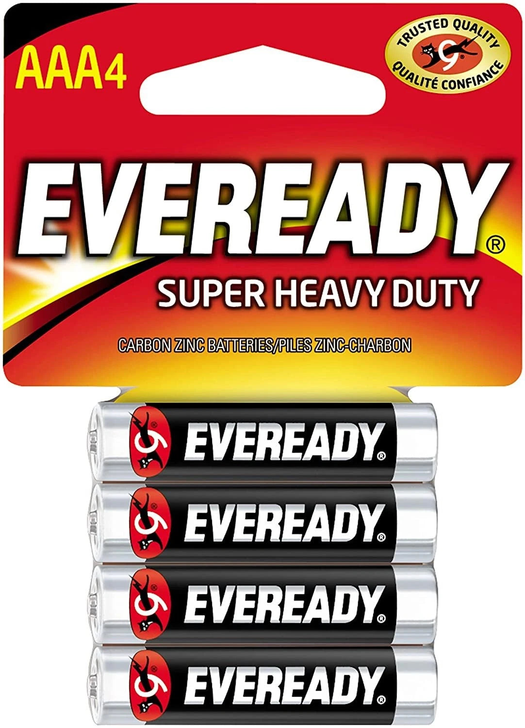 Eveready Super Heavy Duty Batteries, AAA, 4-Count