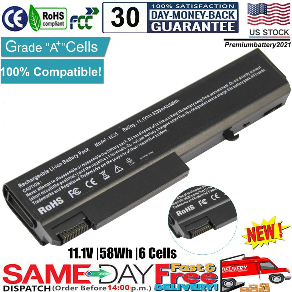 6 Cell Battery for HP 482962-001 486296-001 KU531AA HSTNN-UB68 HSTNN-IB69 Fast
