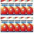 10 Pack Panasonic CR1220 1220 Lithium 3V Coin Cell Battery