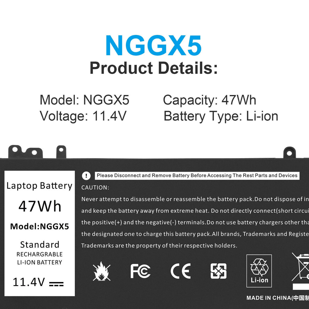 NGGX5 Battery For Dell Latitude E5270 E5470 E5570 P48F P48F001 P48F002 Series