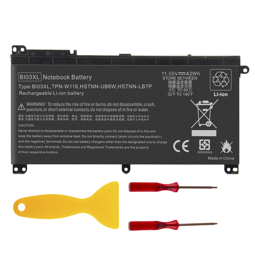 BI03XL Battery For HP Pavilion X360 M3-U 13-U 843537-541 Stream 14-AX