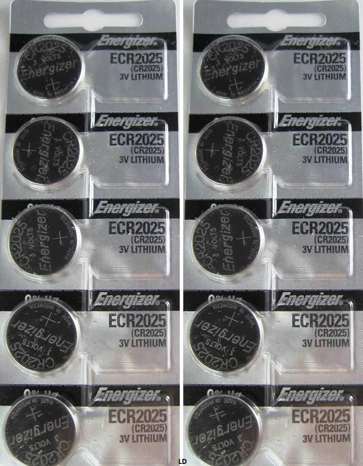 Energizer ECR 2025 CR 2025 (2 piece) Lithium 3V Battery New Authorized Seller