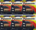 Panasonic CR123A 3 Volt Photo Lithium CR123 123 Battery x 6