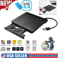 USB 3.0 External Optical Drive CD/DVD-ROM +/-RW Laptop Player Slim Burner Reader